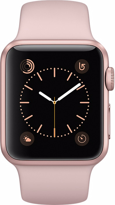 Le produit Apple Watch Series 1 38 mm Or rose Aluminium/Bracelet Sport Quartz rose ne sera plus jamais disponible