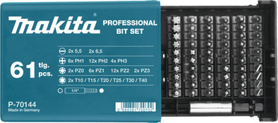 Le produit Makita Set d&#39;embouts 61 pièces P-70144 ne sera plus jamais disponible