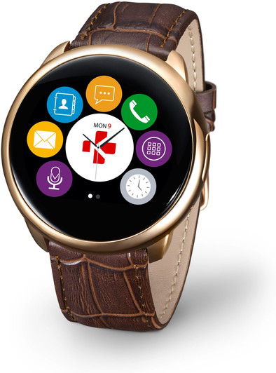 MyKronoz ZeRound Premium Rose Goud/Bruin is nooit meer leverbaar