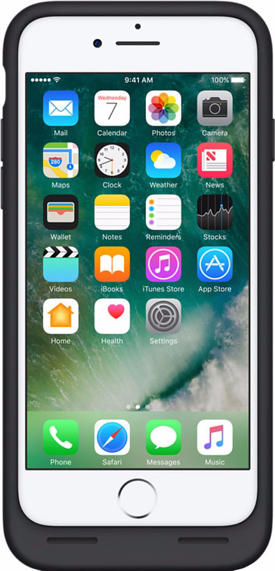 Apple iPhone 7 Smart Battery Case Zwart is nooit meer leverbaar