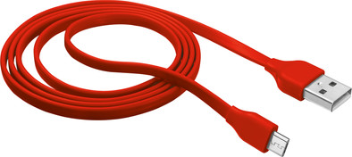 Trust Urban Micro-USB Kabel Plat 1m Rood is nooit meer leverbaar
