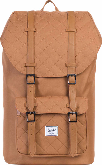 Herschel Little America Caramel Quilted/Caramel is nooit meer leverbaar