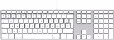 Apple Toetsenbord met numeriek toetsenblok Azerty is nooit meer leverbaar