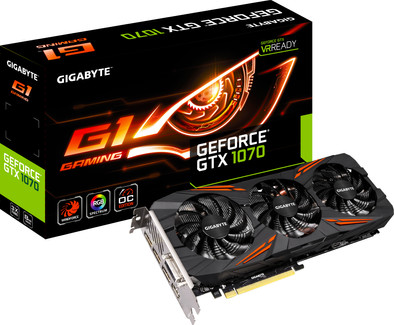 Gigabyte GeForce GTX 1070 G1 Gaming is nooit meer leverbaar