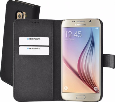 Mobiparts Premium Wallet Case Samsung Galaxy S6 Zwart is nooit meer leverbaar
