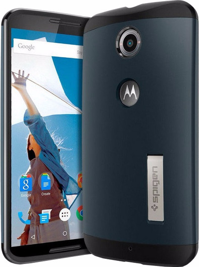 Spigen Slim Armor Motorola Nexus 6 Blauw is nooit meer leverbaar