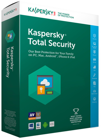 Kaspersky Total Security 2017 / 3 Gebruikers is nooit meer leverbaar
