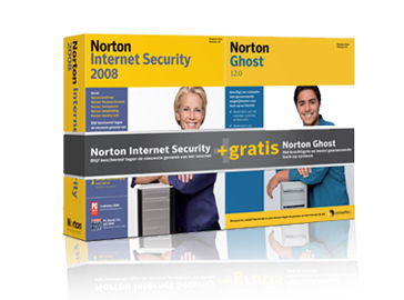 Norton Internet Security 2008 NL 1 user + Norton Ghost 12.0 is nooit meer leverbaar