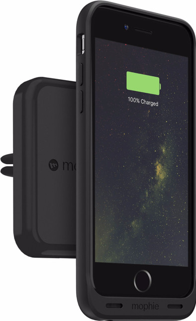 Mophie Juice Pack Battery Case iPhone 6 Plus/6s Plus met actieve draadloze autohouder is nooit meer leverbaar