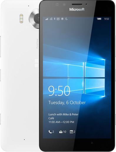 Microsoft Lumia 950 Wit Dual Sim is nooit meer leverbaar