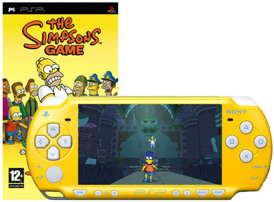 Sony PSP Yellow Slim & Lite Simpsons Pack is nooit meer leverbaar