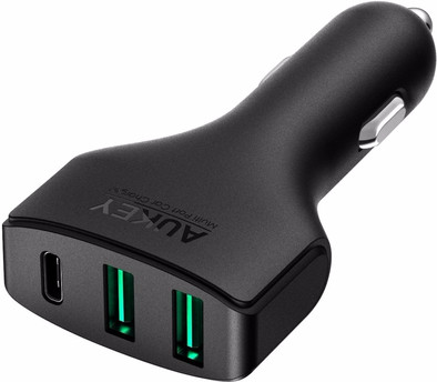 Le produit Aukey Chargeur de voiture USB Type-C + Double USB 3,0 A Noir ne sera plus jamais disponible