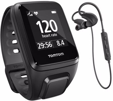 TomTom Runner 2 Cardio + Music + Headphones Black - S is nooit meer leverbaar