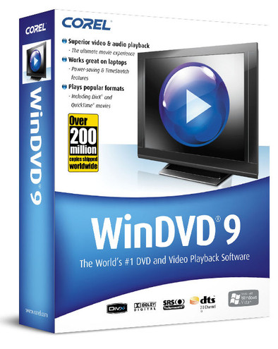 Corel WinDVD 9 is nooit meer leverbaar