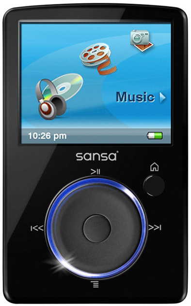 Sandisk Sansa Fuze 4 GB Black is nooit meer leverbaar