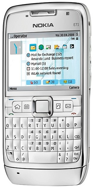 Nokia E71 White Steel is nooit meer leverbaar