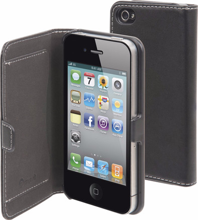 Muvit Folio Apple iPhone 4/4S Book Case Zwart is nooit meer leverbaar