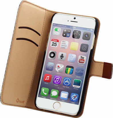 Muvit Wallet Apple iPhone 6/6s Book Case Bruin is nooit meer leverbaar