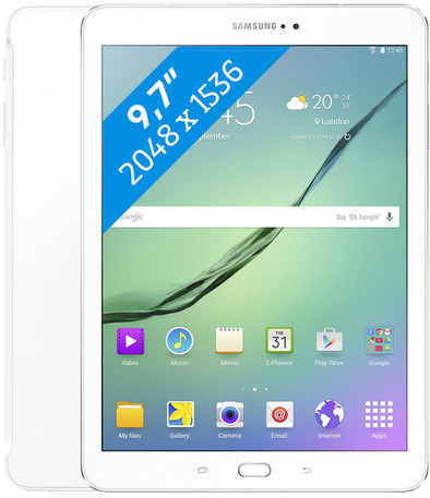 Samsung Galaxy Tab S2 9.7 32GB Wit VE is nooit meer leverbaar