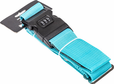 Adventure Bags Kofferriem Cijferslot Blauw is nooit meer leverbaar