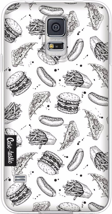 Casetastic Softcover Samsung Galaxy S5/S5 Neo Drawn Junkfood is nooit meer leverbaar