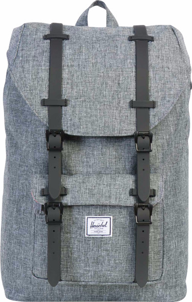 Herschel Little America Mid-Volume Raven Crosshatch / Black Rubber is no longer available