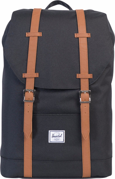Herschel Retreat Mid-Volume Black/Tan Synthetic Leather is nooit meer leverbaar