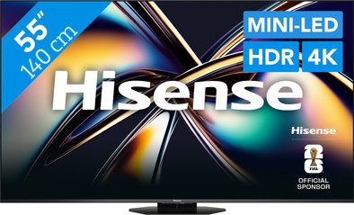 Hisense 55'' ULED Mini-Led U8Q (2025) is nooit meer leverbaar