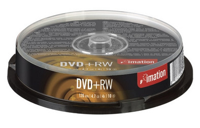 Imation DVD+RW 4.7 GB, 4x (10) is nooit meer leverbaar
