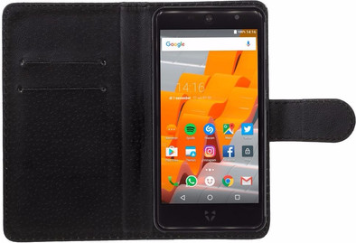 Just in Case Wallet Wileyfox Swift 2/2 Plus Book Case Zwart is nooit meer leverbaar