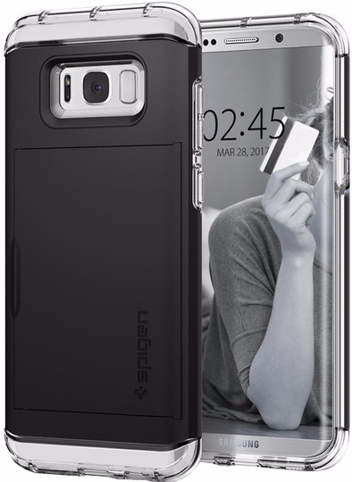 Spigen Crystal Wallet Samsung Galaxy S8 Book Case Zwart is no longer available