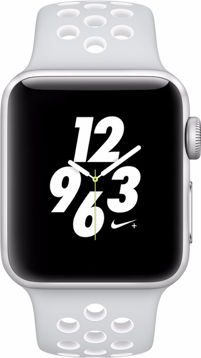 Apple Watch Nike+ 38mm Zilver Aluminium/Platinum Wit Sportband is nooit meer leverbaar