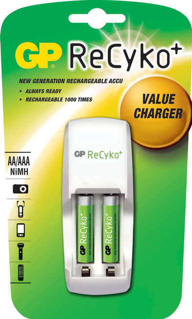 GP ReCyko Charger + 2 x AAA 850 mAh is nooit meer leverbaar
