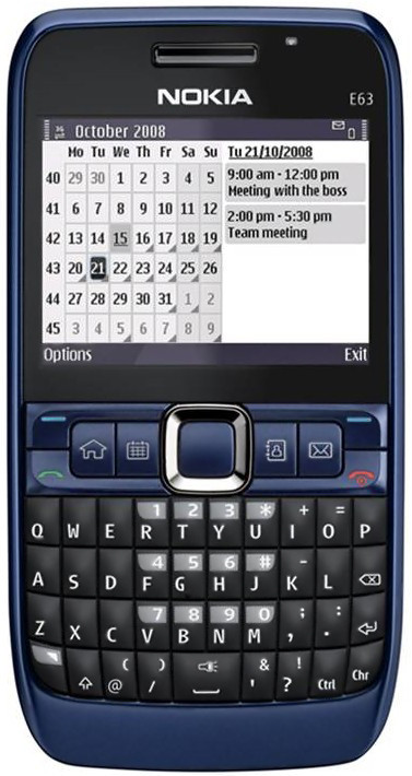 Nokia E63 Ultramarine Blue is nooit meer leverbaar