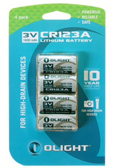 Olight CR123A 4-pack Batterij is nooit meer leverbaar
