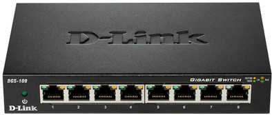 D-Link DGS-108 8-Poorts Gigabit Switch is nooit meer leverbaar