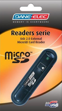 Dane-Elec microSDHC Cardreader is nooit meer leverbaar