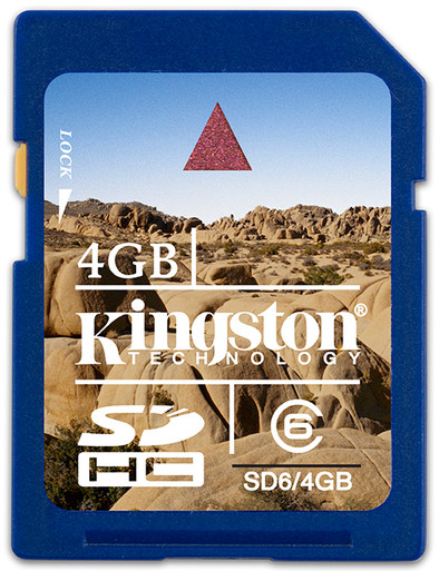 Kingston SDHC 4 GB Class 6 is nooit meer leverbaar