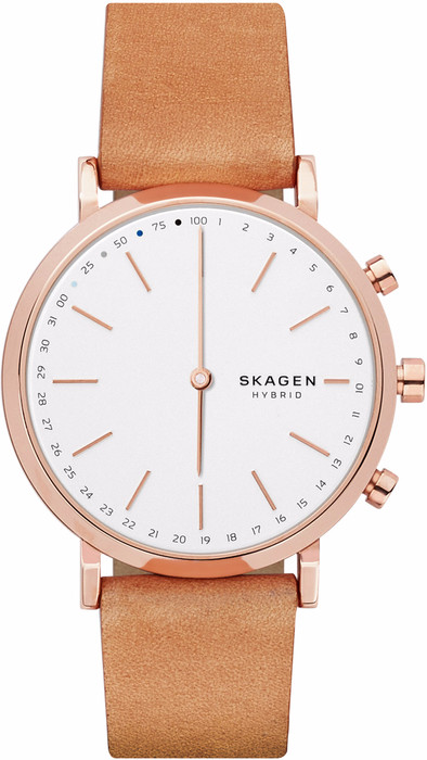 Skagen Hald Connected Hybrid Roségoud/Bruin is nooit meer leverbaar