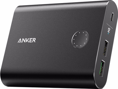 Anker PowerCore+ Powerbank Quick Charge 13.400 mAh Zwart is nooit meer leverbaar