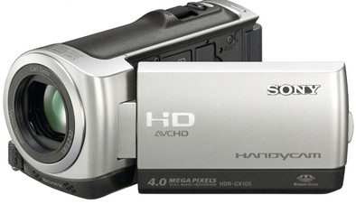 Sony HDR-CX105E HD Memorystick Camcorder Silver is nooit meer leverbaar