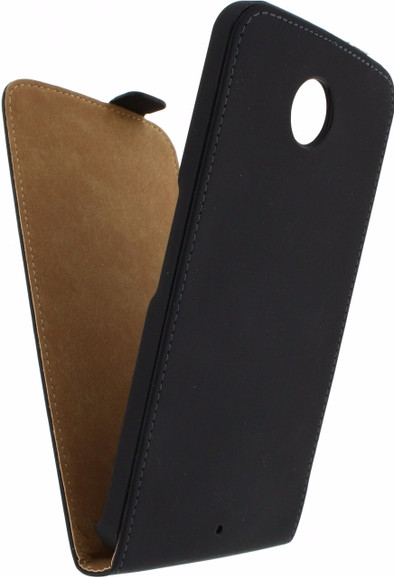 Mobilize Ultra Slim Flip Case Motorola Nexus 6 Zwart is nooit meer leverbaar