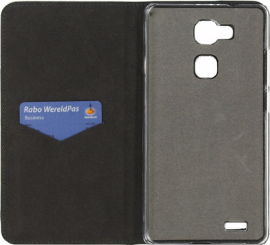 Mobilize Magnet Book Card Stand Huawei Ascend Mate 7 Zwart is nooit meer leverbaar
