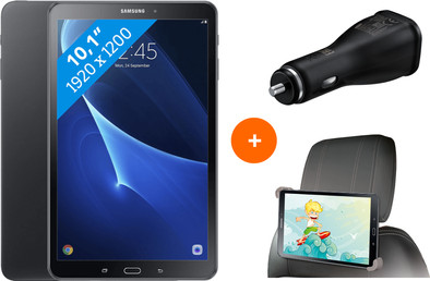 Samsung Galaxy Tab A 10.1 Wifi Zwart BE + gratis Carkit is nooit meer leverbaar