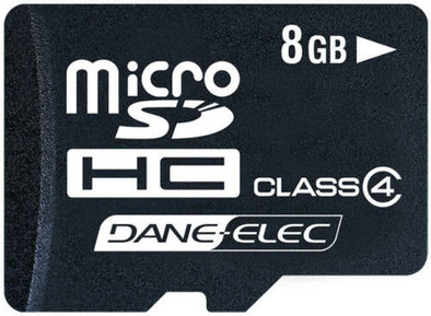 Dane-Elec microSD 8 GB SDHC is nooit meer leverbaar