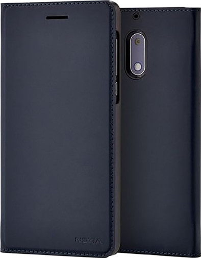 Nokia 5 Slim Flip Book Case Blauw is nooit meer leverbaar