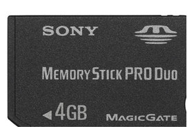 Sony Memorystick PRO Duo 4 GB is nooit meer leverbaar