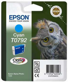 Epson T0792 Ink Cartridge Cyan (blauw) C13T07924010 is nooit meer leverbaar
