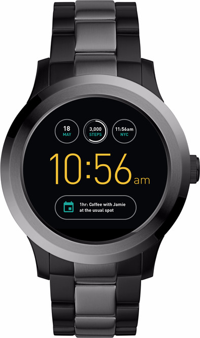 Fossil Q Founder 2.0 46 mm Gunmetal is nooit meer leverbaar