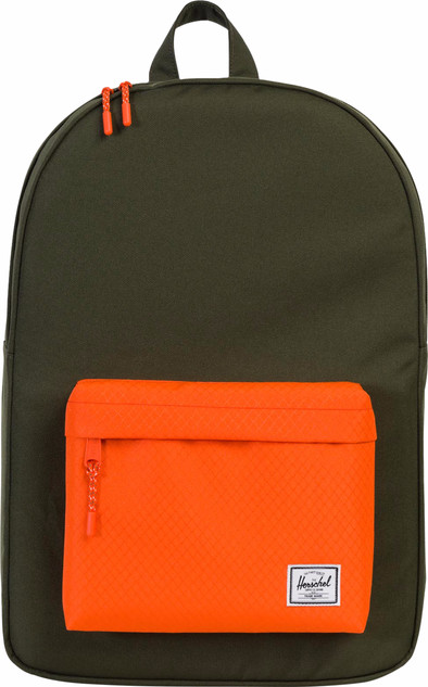 Herschel Classic Forest Night/Vermillion Orange is nooit meer leverbaar